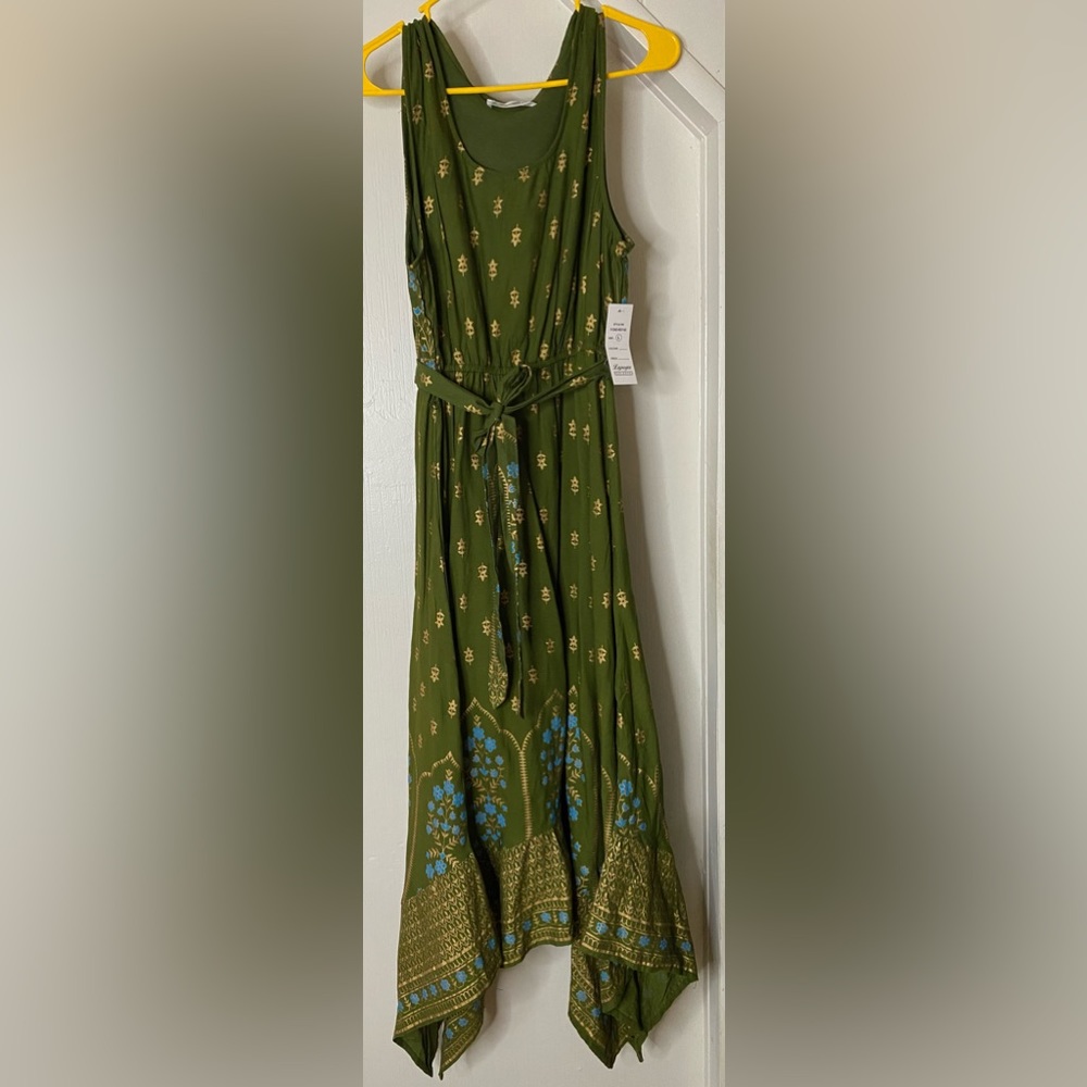 Elegant Green Maxi Dress